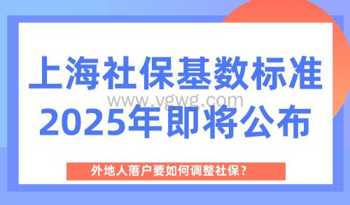 上海社保基数标准2025年即将公布,外地人落户要如何调整社保?